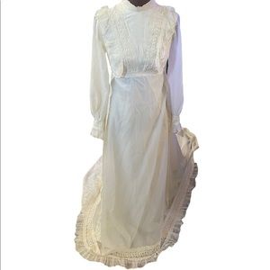Vintage “Union Made” wedding dress.